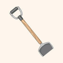 gardening shovel theme elements