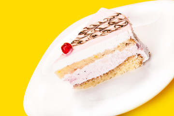 piece of vanilla cake