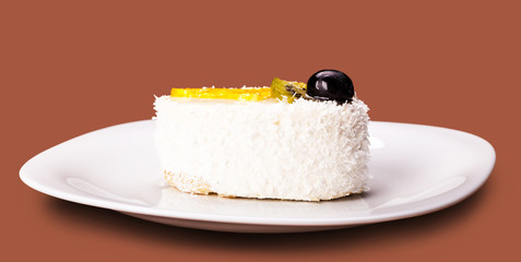 fresh coconut piece of cake