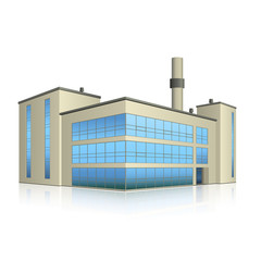 factory building with offices and production facilities