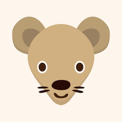 animal mouse cartoon theme elements