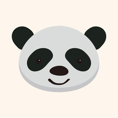 animal panda cartoon theme elements