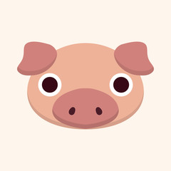 animal pig cartoon theme elements