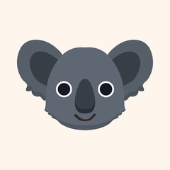 animal koala cartoon theme elements