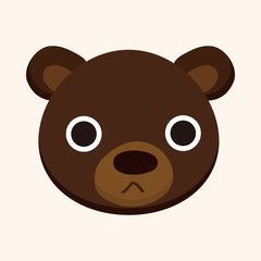 animal bear cartoon theme elements