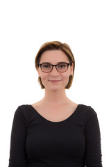 Obraz premium woman wearing eyeglasses