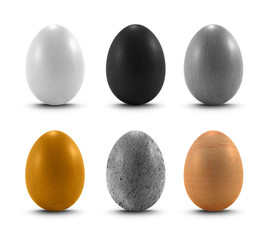 texture easter eggs set