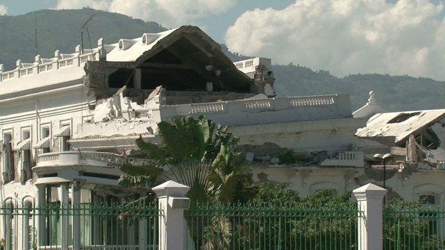Haiti earthquake-buildings collapsed-panoramic shot