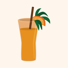 juice drink theme elements