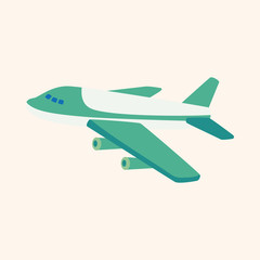 transportation airplane theme elements
