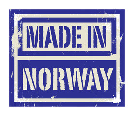Abstract stamp or label with text Made in Norway