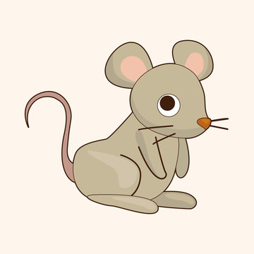 animal mouse cartoon theme elements