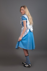 Young pretty girl in fairy-tale dress