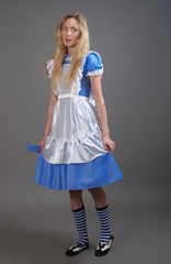 Young pretty girl in fairy-tale dress