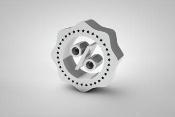 3D image percent in gray