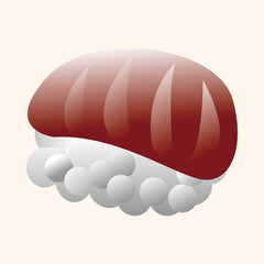 Japanese food sushi theme elements