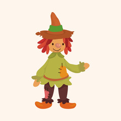 Scarecrow theme elements