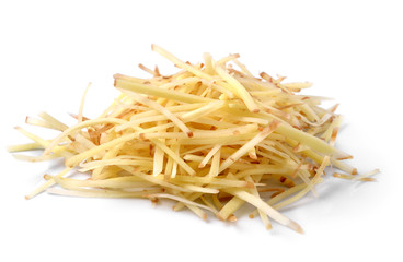 ginger slice on white background