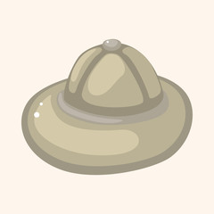 Travel equipment hat theme elements