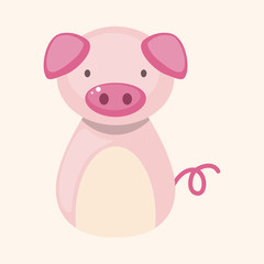 Chinese Zodiac pig theme elements