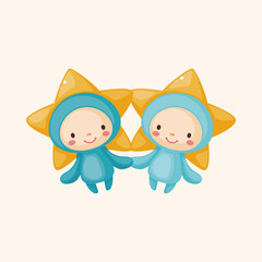 Constellation Gemini theme elements