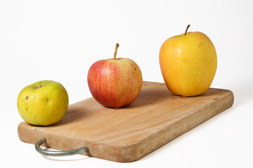 three types of apples
