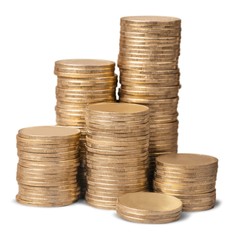 Coins. set coins on white background