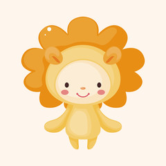 Constellation Leo theme elements