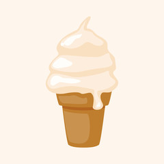 ice cream cartoon theme elements