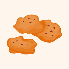 Fried foods theme chicken nuggets elements