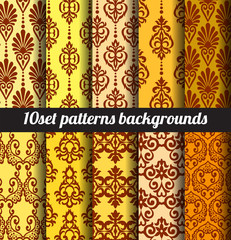 damask seamless patterns wallpapers