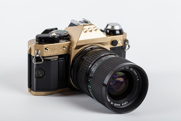 Golden vintage Camera
