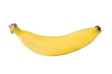 Isolated  banana on white