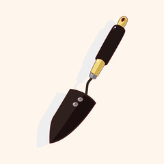 gardening shovel theme elements