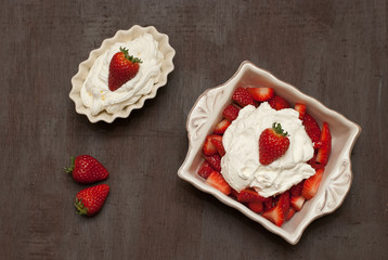 Fragole con la panna
