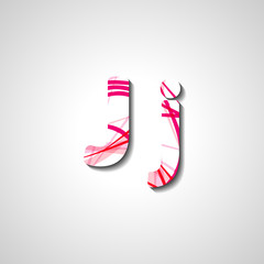 Colorful letter alphabet