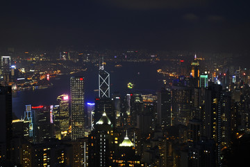 Fototapeta na wymiar Victoria Peak in Hong Kong. China