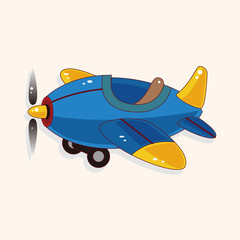 transportation airplane theme elements