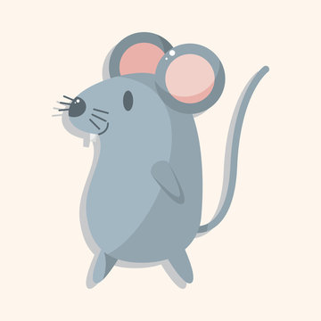 animal mouse cartoon theme elements