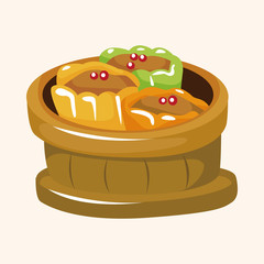 chinese food theme elements