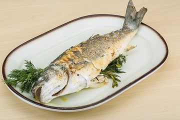 Grilled seabass