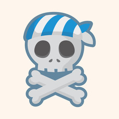 pirate skull theme elements