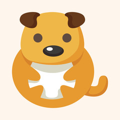 animal dog cartoon theme elements