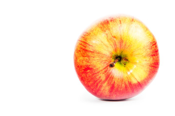 red apples isolated on white