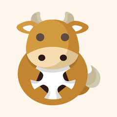 animal rattle cartoon theme elements