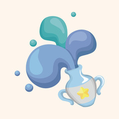 Constellation Aquarius theme elements