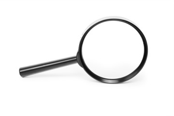 Magnifying glass isolated on white