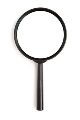 Magnifying glass isolated on white