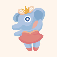 animal elephant dancing cartoon theme elements