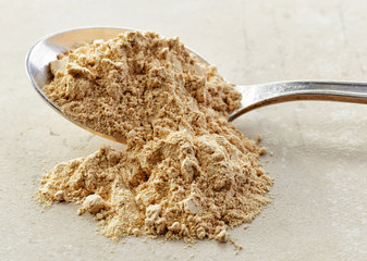 spoon of maca powder